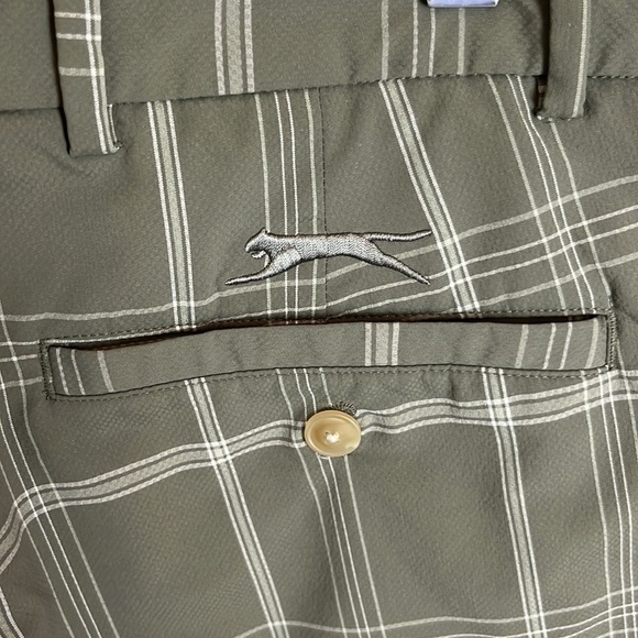 Slazenger Plaid Mens Golf Shorts - Picture 7 of 11